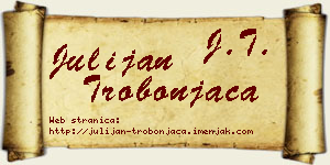 Julijan Trobonjača vizit kartica